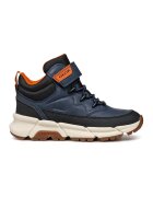 Geox Ghete impermeabile cu inchidere velcro - Negru stins/Bleumarin