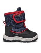Geox Ghete impermeabile cu inchidere velcro - Rosu/Negru