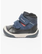 Geox Ghete impermeabile cu insertii de piele intoarsa - Negru/Bleumarin