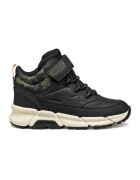 Geox Ghete impermeabile cu velcro - Negru/Kaki inchis