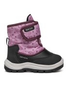 Geox Ghete impermeabile cu velcro - Negru/Lila/Alb optic