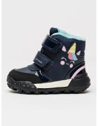 Geox Ghete impermeabile cu velcro Trekkyup - Negru/Bleumarin