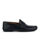 Geox Mocasini de piele cu aspect texturat - Negru