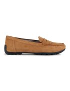Geox Mocasini de piele intoarsa cu varf rotund - Maro camel