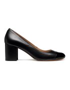 Geox Pantofi de piele cu toc masiv - Negru