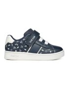 Geox Pantofi din piele ecologica cu inchidere velcro - Bleumarin