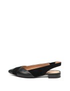Geox Pantofi din piele si piele intoarsa - cu bareta slingback Charyssa