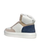Geox Pantofi sport barbati 304629020 - Piele naturala - Alb - Alb