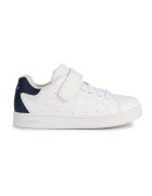 Geox Pantofi sport cu bareta cu velcro - Alb/Bleumarin