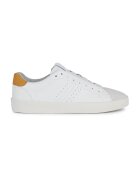 Geox Pantofi sport cu garnituri de piele intoarsa - Alb/Galben