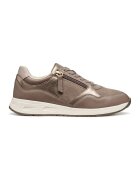 Geox Pantofi sport cu garnituri de piele intoarsa - Auriu/Maro taupe