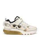 Geox Pantofi sport cu imprimeu si velcro - Auriu/Alb fildes