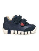 Geox Pantofi sport cu inchidere velcro si detaliu logo - Albastru ultramarin