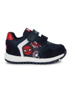 Geox Pantofi sport cu inchidere velcro si model Spider-Man - Rosu/Bleumarin