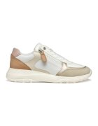 Geox Pantofi sport cu insertii de piele intoarsa - Bej/Alb murdar