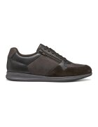 Geox Pantofi sport cu insertii de piele intoarsa - Maro inchis