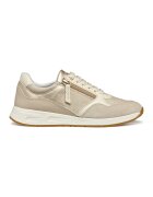 Geox Pantofi sport cu insertii de piele intoarsa - Maro taupe deschis