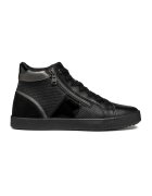 Geox Pantofi sport cu insertii de piele intoarsa - Negru/Gri inchis