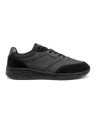 Geox Pantofi sport cu insertii de piele intoarsa - Negru/Gri inchis