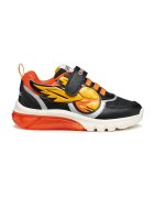 Geox Pantofi sport cu LED-uri Harry Potter - Negru/Portocaliu mandarina
