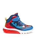 Geox Pantofi sport cu LED-uri si imprimeu Superman - Rosu/Albastru royal