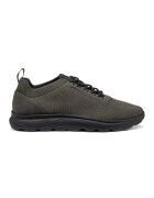 Geox Pantofi sport cu segmente din plasa tricotata - Negru/Kaki