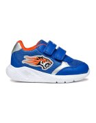 Geox Pantofi sport cu velcro si detaliu aplicat - Portocaliu/Albastru royal