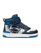 Geox Pantofi sport cu velcro si imprimeu cu desene - Alb/Albastru