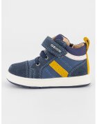 Geox Pantofi sport cu velcro si insertii de piele intoarsa - Bleumarin