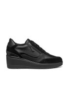 Geox Pantofi sport dama 303948955 - Piele ecologica - Negru - Negru
