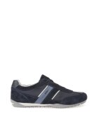 Geox Pantofi sport de material textil si piele intoarsa