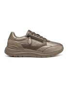 Geox Pantofi sport de piele cu insertii de piele intoarsa - Grej