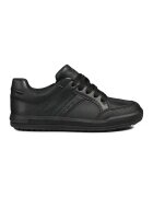 Geox Pantofi sport de piele ecologica cu detalii texturate - Negru