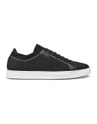 Geox Pantofi sport din material textil cu logo - Negru stins/Alb murdar