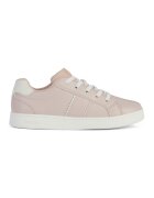 Geox Pantofi sport din piele ecologica cu garnituri contrastante - Roz pal