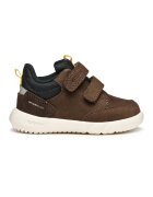 Geox Pantofi sport impermeabili din piele nabuc si garnituri din material sintetic - Maro