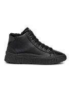 Geox Pantofi sport inalti de piele - Negru