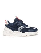 Geox Pantofi sport Loftus cu model colorblock - Alb murdar/Argintiu/Bleumarin