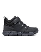 Geox Pantofi sport medii cu detalii de piele nabuc Flexyper - Negru