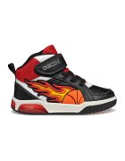 Geox Pantofi sport mid-cut cu LED-uri - Rosu/Alb/Negru
