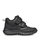 Geox Pantofi sport mid-cut de piele ecologica cu velcro - Negru