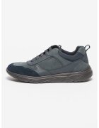 Geox Pantofi sport slip-on cu detalii din piele intoarsa Portello - Bleumarin