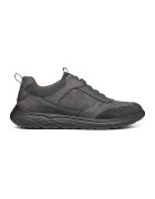Geox Pantofi sport slip-on cu detalii din piele intoarsa Portello - Gri inchis