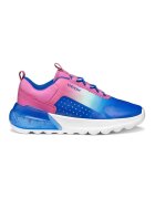 Geox Pantofi sport slip-on cu LED-uri - Roz fandango/Albastru royal/Alb optic