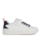 Geox Pantofi sport Washiba din piele ecologica cu bareta cu inchidere velcro - Alb