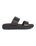Geox Papuci de piele - Maro inchis
