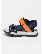Geox Sandale cu inchidere velcro Borrealis - Portocaliu/Bleumarin