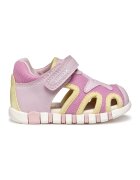 Geox Sandale cu velcro - Galben/Roz pastel
