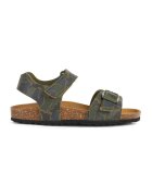 Geox Sandale cu velcro si imprimeu camuflaj - Kaki