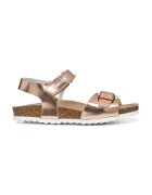 Geox Sandale cu velcro si logo - Auriu rose